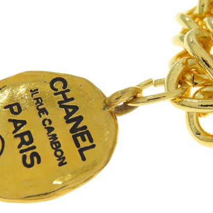 Chanel Vintage Logo Plate Bracelet Metal Ladies