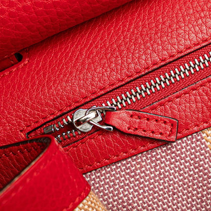 Gucci Bamboo Fringe Tassel Crossbody Shoulder Bag 370826 Red Leather Ladies