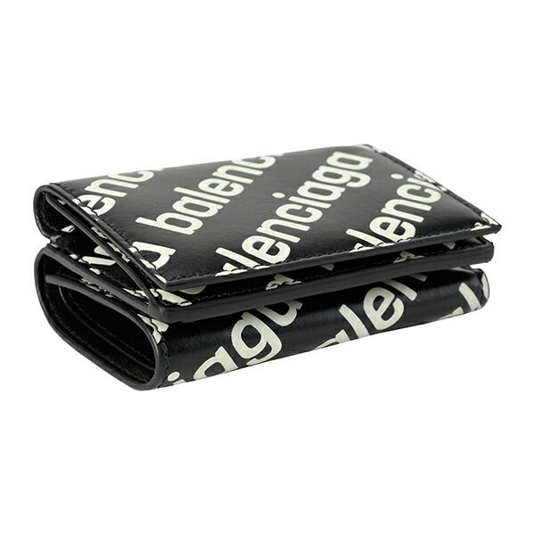 Balenciaga Trifold Wallet Cache Black/white