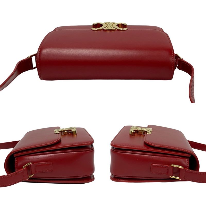 Celine Triomphe Logo Hardware Leather Mini