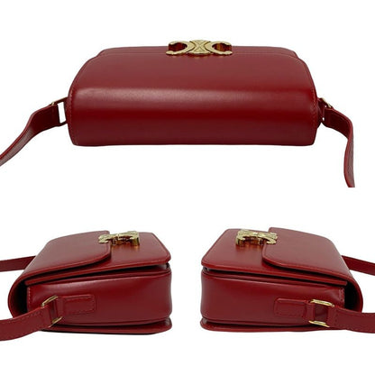 Celine Triomphe Logo Hardware Leather Mini