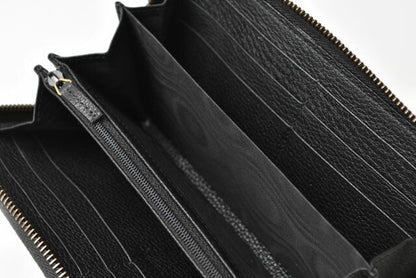 Gucci Unused Wallet Gucci Long Wallet Vintage Logo Print 496317 Black