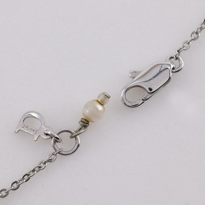 [dior] Christian Dior Star Motif Metal Silver Ladies 7.3g Necklace
