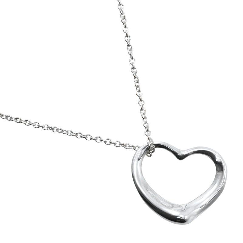 Tiffany & Co Open Heart Elsa Peretti 925 Silver Ladies 4.6g Necklace