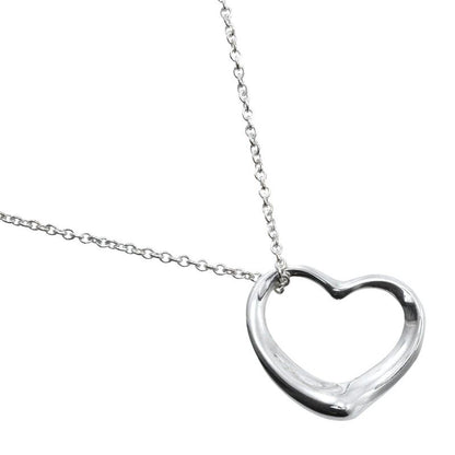 Tiffany & Co Open Heart Elsa Peretti 925 Silver Ladies 4.6g Necklace