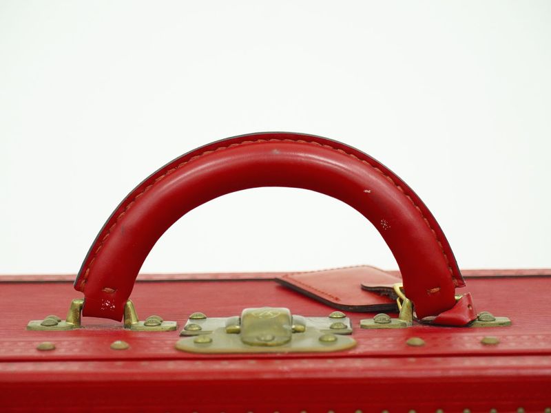 Authentic Louis Vuitton LV Arzeal 80 Epi Leather Trunk Travel Bag Handbag