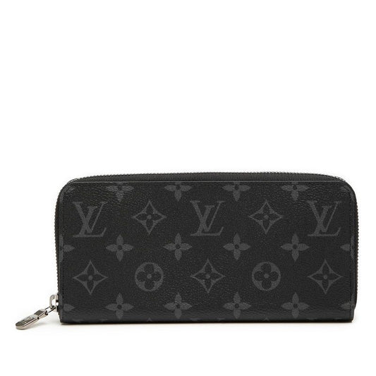 Louis Vuitton Monogram Eclipse Zippy Wallet Horizontal Long Wallet Round Zipper