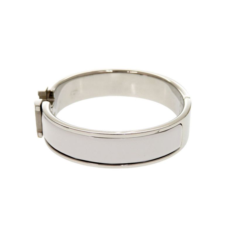 Hermes Click H Click Clack PM Metal Gray Bracelet Bangle 0029 Hermes