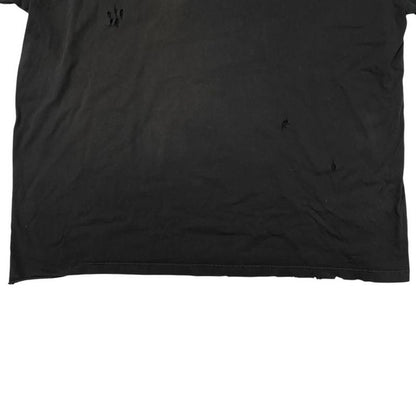 Balenciaga Long Sleeve Long T-Shirt Damaged Logo 681046 5 Size Black Orange