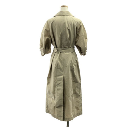 Prada - Puff Sleeve Trench Coat - 38 - Beige - Women's