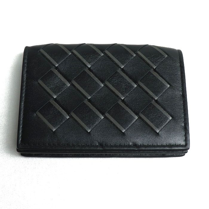 Bottega Veneta Bottega Veneta Intrecciato Business Card Case Card Case Black/lig
