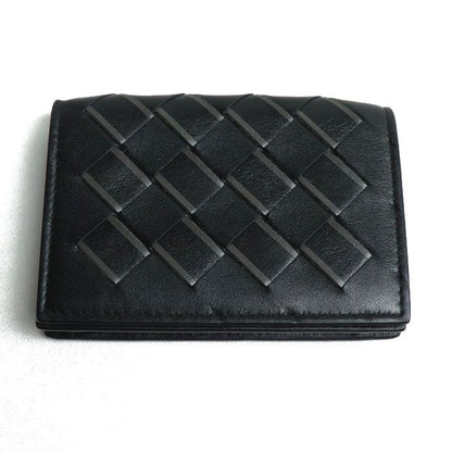Bottega Veneta Bottega Veneta Intrecciato Business Card Case Card Case Black/lig
