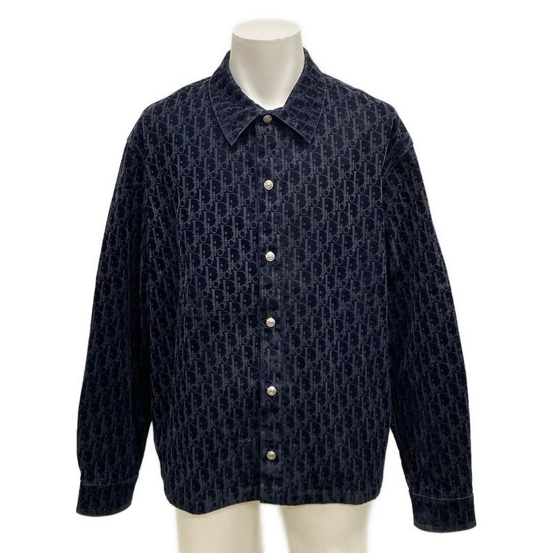 Dior/christian Dior Long Sleeve Shirt Size 50 XL Men's Overshirt 033d490m321x