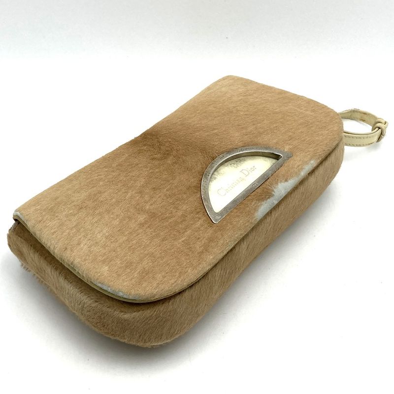 DIOR Handbag Beige Halaco/pvc Maris Pearl Women Men Fashion