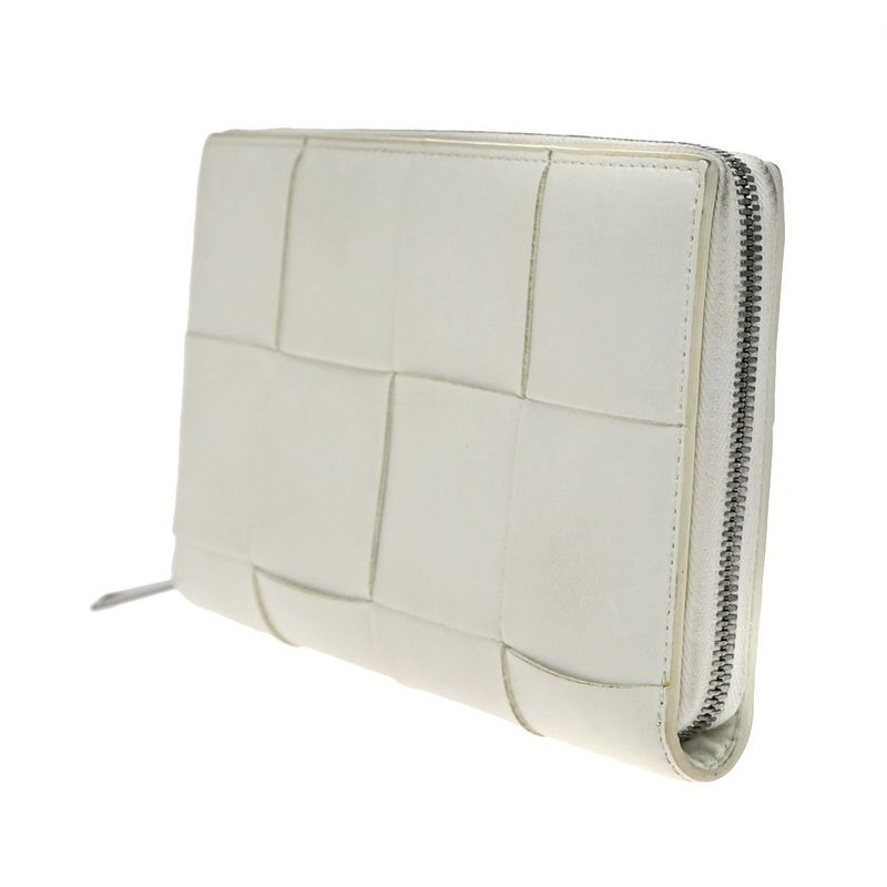 Bottega Veneta Long Wallet Cassette Intrecciato Round Zipper 66ka968