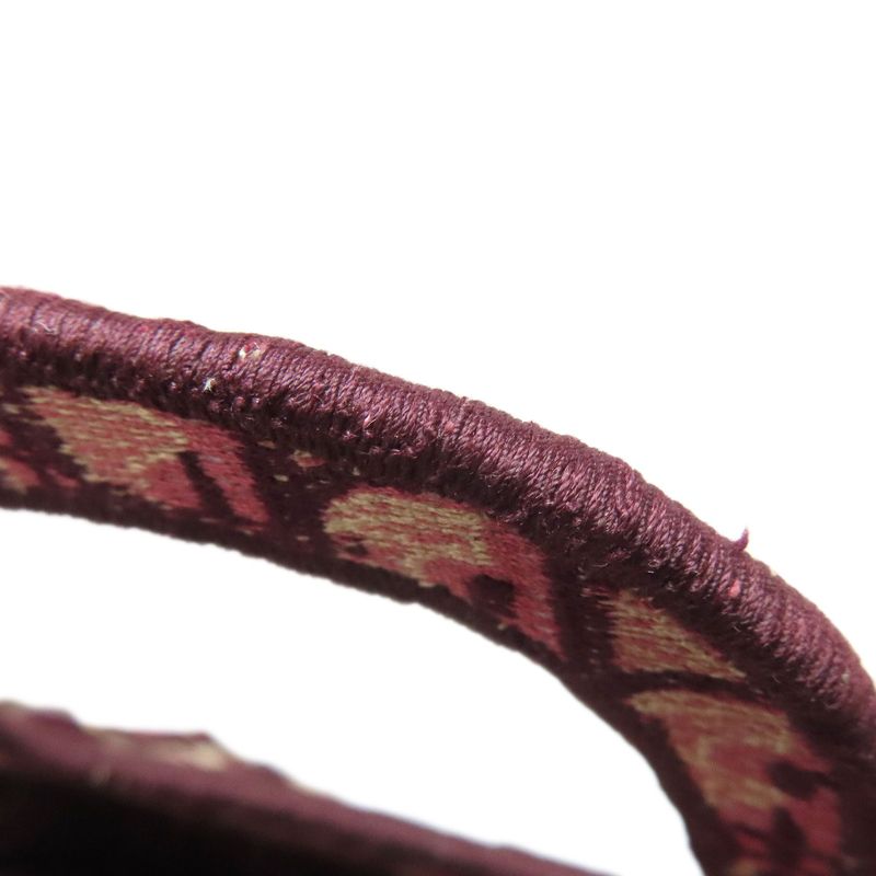 Christian DIOR Book Tote Mini Handbag Canvas Women