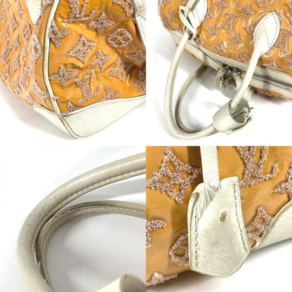 Louis Vuitton Shoulder Bag Speedy Round M40704 Enamel/leather Rose Pink