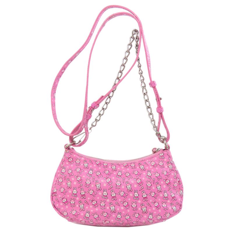 Balenciaga Le Cagole Mini 2-way Shoulder Bag Calf Women Pink Bunny