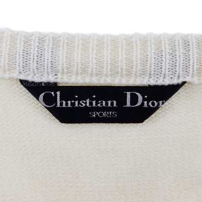 [dior] Christian Dior Sport V-neck Cotton White Men's Sweater