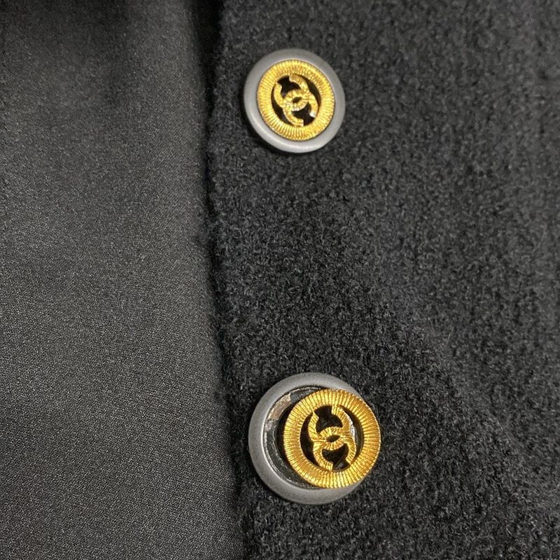 Chanel Jacket Size 36 S Ladies - 20923 Black Long Sleeves Tweed 4 Pockets Coco
