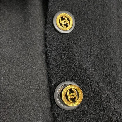 Chanel Jacket Size 36 S Ladies - 20923 Black Long Sleeves Tweed 4 Pockets Coco