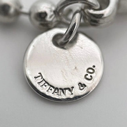 Tiffany & Co Necklace Oval Tag Long Necklace Silver