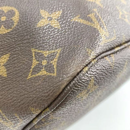Louis Vuitton Neverfull MM Monogram Leather X PVC Brown Tote Bag Gold M40156