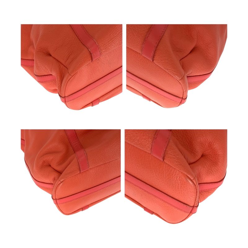 Bvlgari Chandra Pink Gold Hardware Leather Tote Handbag Women 505185