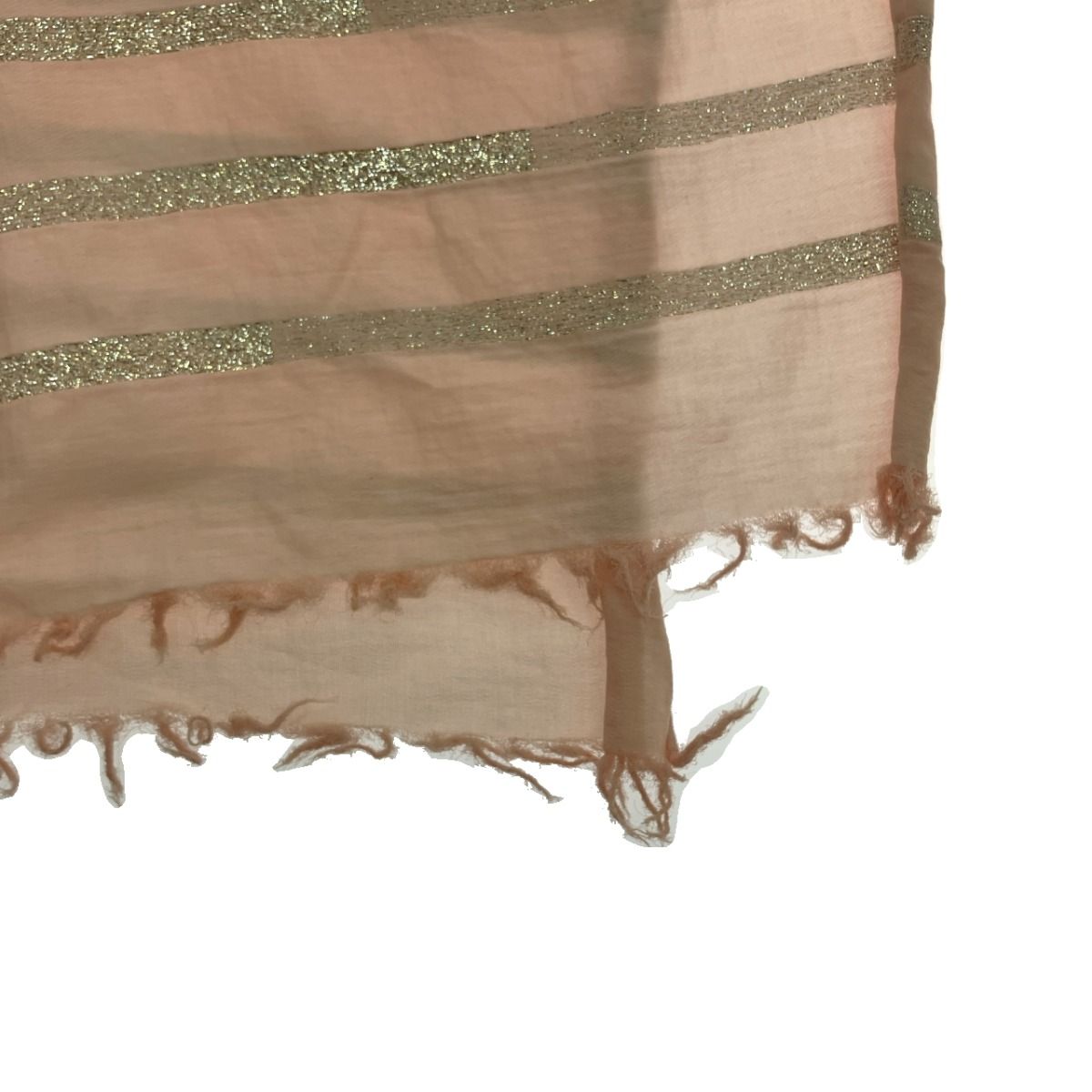 Hermes H Logo Shawl Large Lamé Light Pink