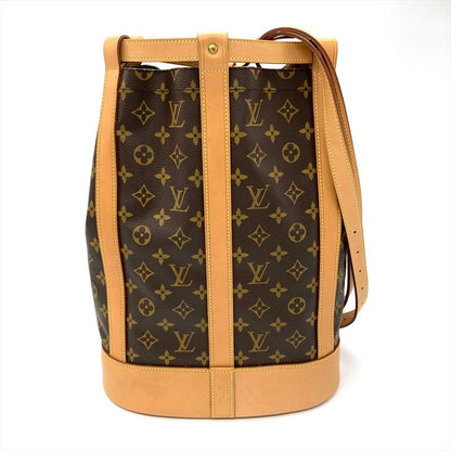 Louis Vuitton Randonnee PM Shoulder Bag M42243 Brown Gold Hardware Ar0032 Women
