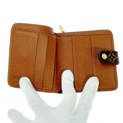 Louis Vuitton M61667 Monogram PVC Compact Zip Bifold Wallet Brown 303395 Bifold