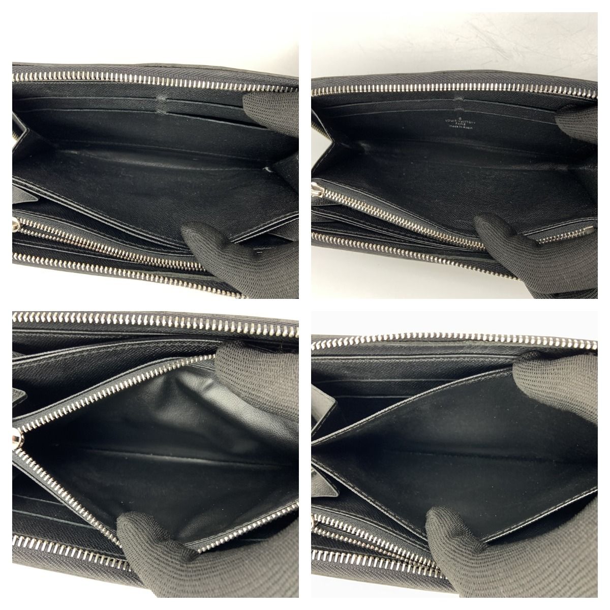 Louis Vuitton Epi Zippy Wallet Round Zipper Long Wallet M61857 Black