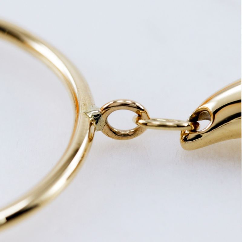 Tiffany & Co Teardrop Elsa Peretti 18K Yellow Gold Size 11.5 Ladies 2.4g Ring