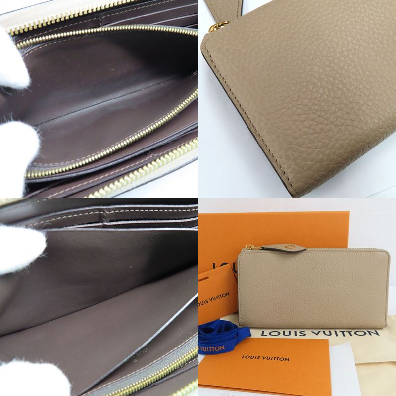 Louis Vuitton Portefeuille Comet M63104 Taurillon Leather Gale Beige