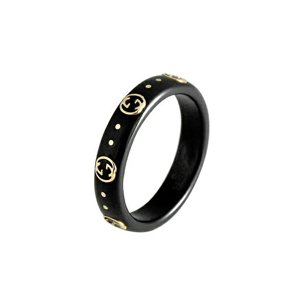 Gucci Ring Icon Black Gold