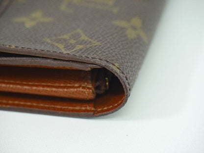 Authentic Louis Vuitton LV Pochette Porte Monet Cles Di Monogram Long Wallet