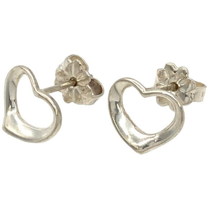 Tiffany & Co Tiffany & Co Open Heart Earrings Sv925 11g Silver Elsa Peretti