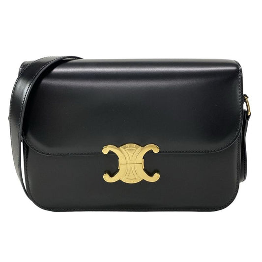 Celine Triomphe Medium Shoulder Bag 187363bf438no Black