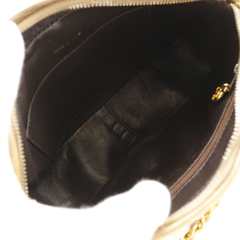 Chanel Fringe Chain Shoulder Matelasse A03727 Lambskin Gold Ladies Shoulder Bag