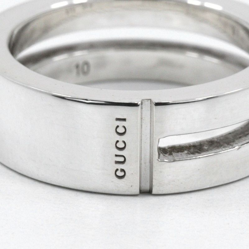 Gucci Logo Silver 925 9.5 Ladies 6.1g Ring