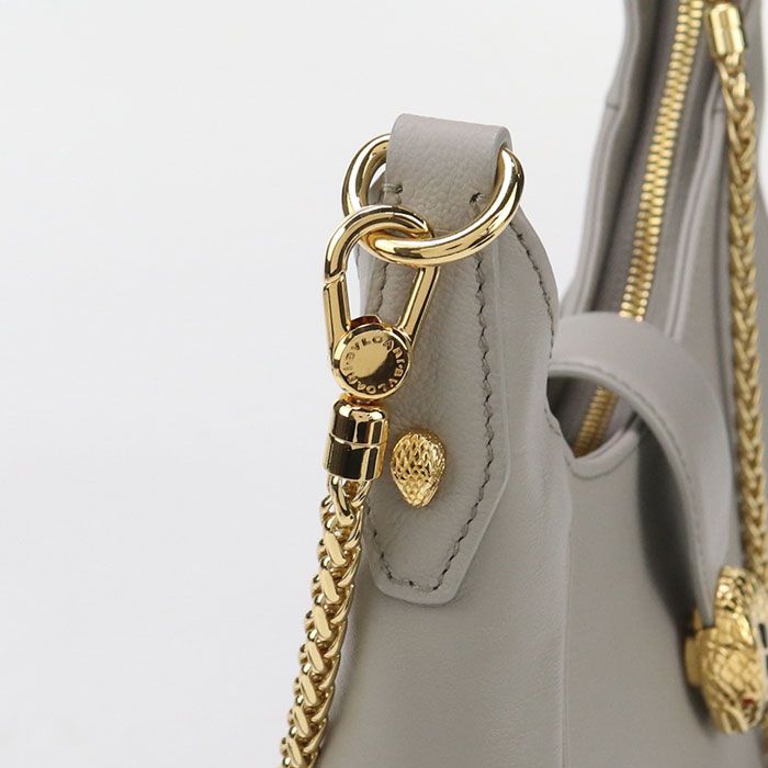 Bvlgari Bulgari 2WAY Serpenti Ellipse Handbag Leather Women