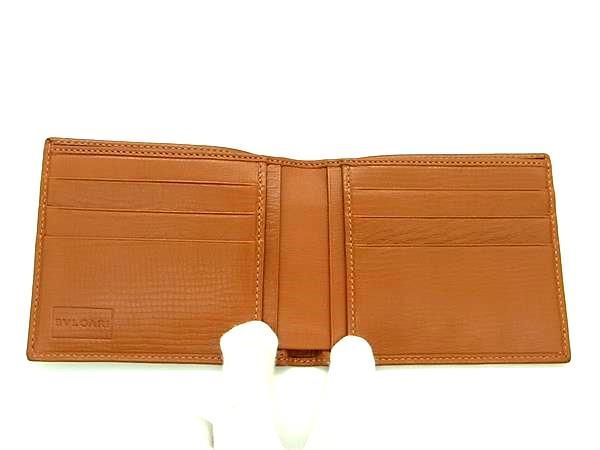 Bvlgari Bvlgari Wallet Billfold Card Holder Men's Women's Brown Bm1953