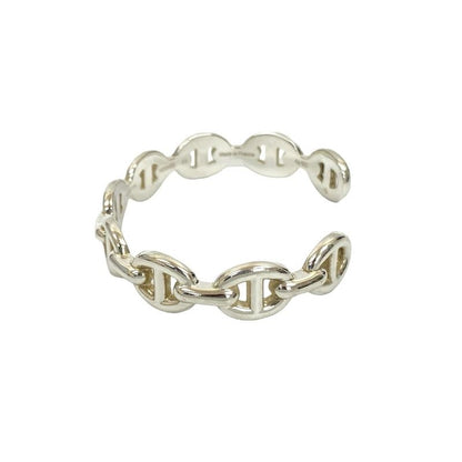 Hermes Chaine D'ancre Bangle Silver 925 Bracelet Accessory 34216