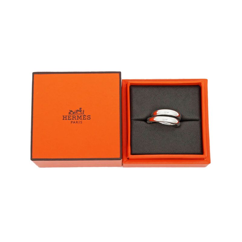 Hermes Chaine D'ancre Ring Vertege Size 49 Ag925 SV Accessories - Ring