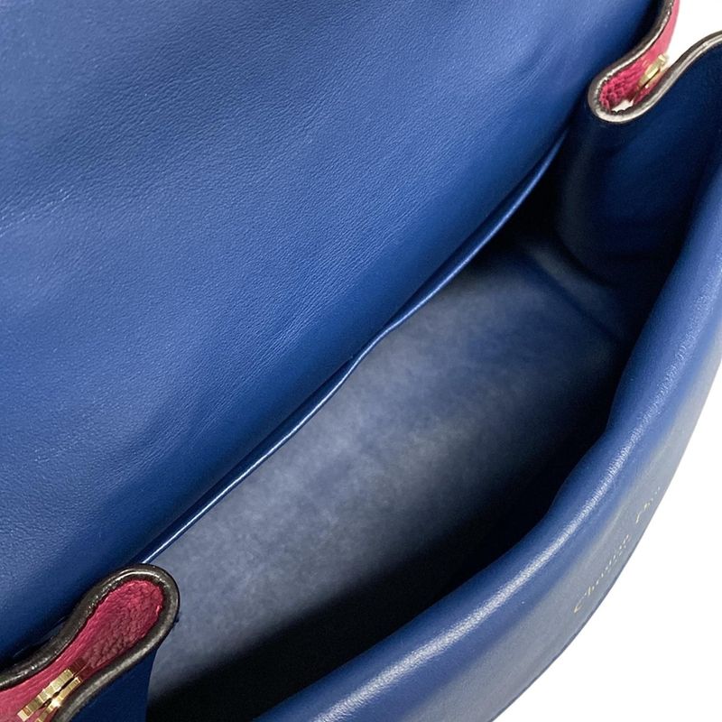 Dior/christian Dior Handbag B-dior Pink Leather