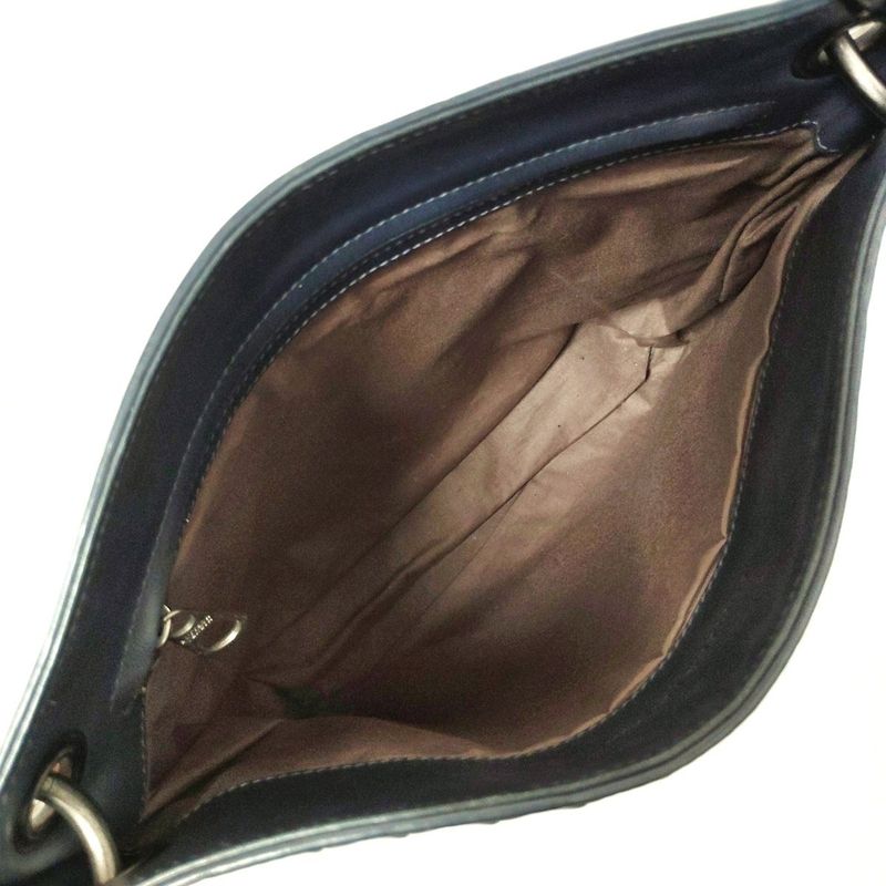 Bottega Veneta Intrecciato 172736 Navy Detachable Strap Leather