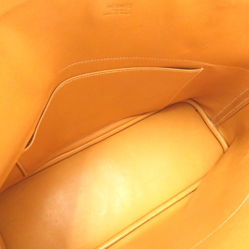 Hermes Bolide 31 Fjord Natural Sable Gold Hardware □I Engraved Handbag Brown