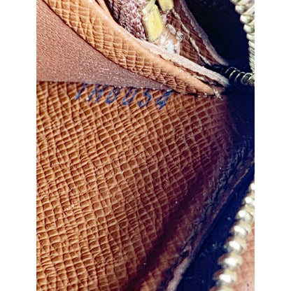 Louis Vuitton Monogram Portomone Zip Round Zipper Long Wallet M61727 Brown