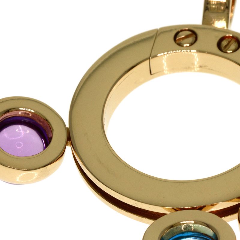 Bvlgari Bulgari Allegra Multicolor Stone Pendant Top 18K Yellow Gold Ladies