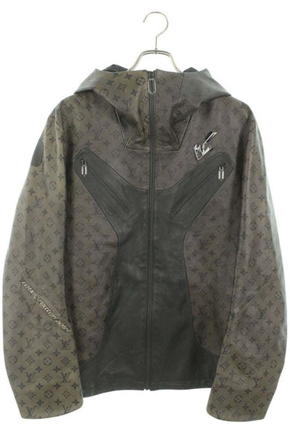Louis Vuitton 2054 Heat Reactive Monogram Allover Leather Jacket Men's 48